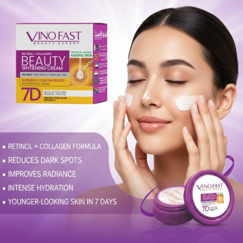 Vino Fast Beauty Whitening Cream 7D - Image 5